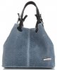 Kožené kabelka shopper bag Vittoria Gotti indigo V2L